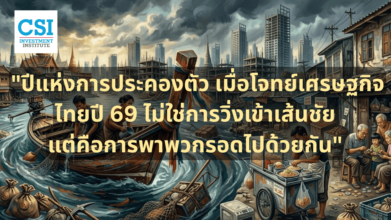 "ปีแห่งการประคองตัว: เมื่อโจทย์เศรษฐกิจไ ...