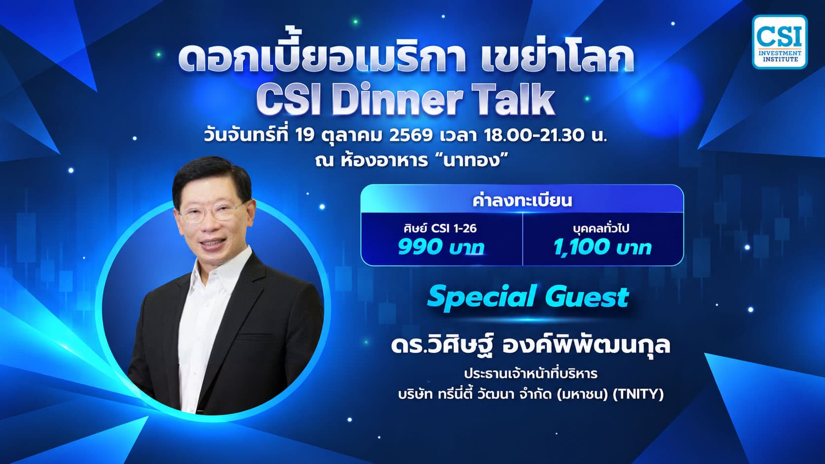 Dinner Talk: ดอกเบี้ยอเมริกา...เขย่าโลก