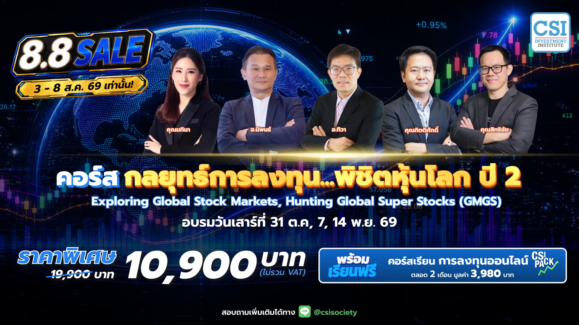 กลยุทธ์การลงทุน...พิชิตหุ้นโลก - Exploring Global Stock Markets, Hunting Global Super Stocks (GMGS) ปี 2